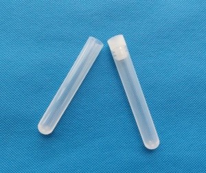 12*75 or 16*100mm Plastic polypropylene PP Test Tube with Flange Plug cap