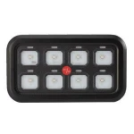 12V 24V 8 Gang LED Touch Screen Slim Switch Control Panel Car Boat Truck Marine