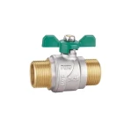 1/4 - 1 Inch Male Threads DN25 Butterfly Handle Brass Ball Valve