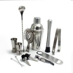 14-Piece Bar tool Set For Drink Mixing Experience - /Top Bar Tools - Perfect Home Kit Cocktail picks,Cocktail Shaker Set