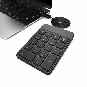 18 Keys Financial Calculator Number Keyboard Mini Numpad Numeric Keypad for Laptop Computer