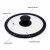 Import 18cm Cookware Tempered Glass Flat Pot Lid with Silicone Rim from China