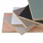 18MM  Melamine Face Laminated Furniture Cabinet Use Moisture Proof Flakeboards Chipboard e1 particle board