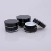 1oz 2oz 15ml 30ml 50ml 60ml empty luxury taper shape 5g cosmetics jar acrylic cosmetic jar 15g black cosmetic jars plastic