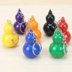 1Pcs Telescopic Cute Bottle Gourd Ballpoint Pens Fancy Funny Key Ring Roller Ballpen Kawaii Kids Mini Writing School Stationery