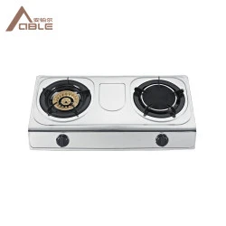 2 Burner Gas Stove Outdoor Stainless Gas Stove Countertop Gas Stove