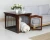 Import 2-in-1 Pet Dog Crate Table Kannel Furniture Animal Cage adjustable  turn into table fences 2020 personalize dog cat supplies from China