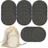 2 Layer Washable Bamboo Makeup Remover Pads Reusable Bamboo Charcoal Makeup Remover Pads