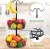 Import 2 Tier Multi-functional Vegetable Fruit Basket Wire Lightweight Metal Organizer Rack Storage Basket with hangers from China