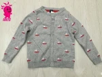 2015 new design baby long sleeve spring sweater stylish sweater knitting machine children sweater with Sailboat pattern