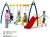 Import 2016 cheap outdoor playgroundexercise equipment toy swing from China