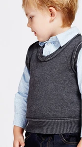 2018 cheap woolen baby knit sweater vest design for winter