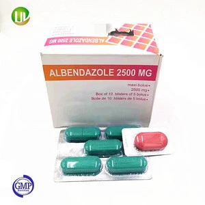 2018 high quality factory oral antiparasitic 2500mg tables albendazole tablet