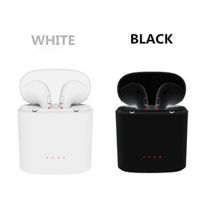 2018 I7S TWS Wireless Earphones Double Ear Headphones Earbuds Headsets With Charging Case For smart phones