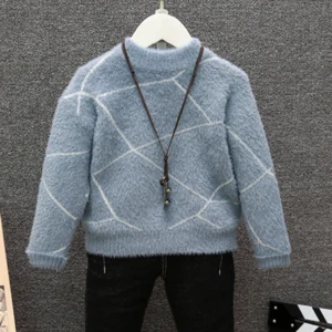 2018 new design knitting baby boy kids wool sweater