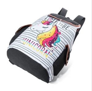 2018 School bag  Women Unicorn Backpack 3D Printing Travel Backpack School Girls Bag