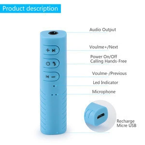 2018 Universal AUX jack Portable Receiver Wireless Control Music Audio Adapter for Cellphone Speaker Headset