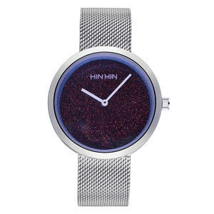 2019 ladies wristwatch mesh strap beautiful crystal dial fancy watch for women