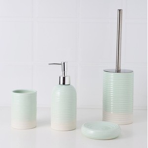 2019 new design wholesale ceramic bathroom set