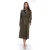 Import 2020 Casual Women Winter Brown Knitted Notched Lapel Belt Plus Size Long Trench Coats for Women from China