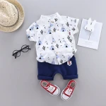 2020 comfortable baby sets clothes casual printed short-sleeved shirts bulk wholesale children clothes kids clothing boys