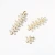 Import 2020 INS hot gold color girls pearl hairgrips factory designer fashion Korean women pearl hairclips wholesale from China