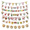 2020 New Colorful Fashion Style Banner Indoor Christmas Decoration Party Supplies Merry Christmas Banner
