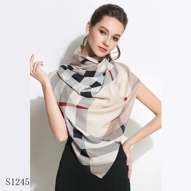 2020 newest fashion lady  100% Pure Silk Scarf brand heavy Silk Scarves