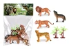 2021 new Plastic Model Lion wold Wild leopard Animal Toys Animal Figurines toy