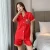 Import 2021 new suit short-sleeved shorts summer  silk home service suit female ice silk cute Korean cartoon Mickey pajamas from China