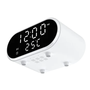 2024 Multifunction Chargers Alarm Clock 15W 3 in 1 Fast Charging With Led Light Mobile Phone Wireless Charger For Android Phone