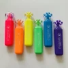 2024 New Style Cat Paw Shaped Assorted Colors Chisel Tip Highlighter Marker Pen For Kids