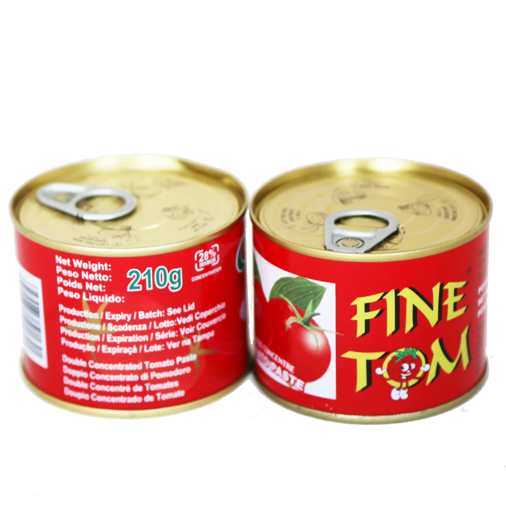 210 g Double Concentrate Canned Tomato Paste  High Quality Tomato Paste
