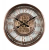 21.5inch Oversized Vintage Retro Mechanical Skeleton Moving Gear Wall Clock