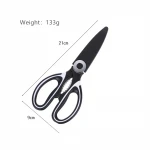 21*9cm Multifunction Sharp Kitchen Shears Stainless Steel Kitchen Scissors With cover