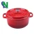Import 24cm hotsale enamel cooking pot red cast iron casserole from China