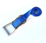 25mm Military ratchet buckle 0.8t cargo lashing mini tie down straps with endless polyester webbing