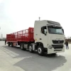 3 Axles Heavy Transport Cargo High Side Fence Semi Trailer Fence Flatbed Truck Trailer