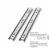 Import 3 Fold Stainless Steel 201 Drawer Slides/Full Extension SS Ball Bearing Telescopic Channel Slider For Table /Tool Box In India from China