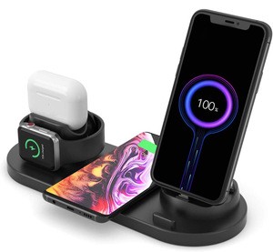 3 In 1 4 In 1 10w 15w Universal Fast Qi Wireless Charging Station Mobile Phone Wireless Charger For Airpods Pro Carga Rapida