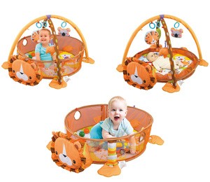 3 in 1 lion baby play mat soft plush activity mat for children