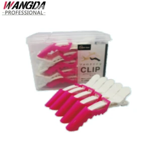 30pcs one box plastic Alligator section clamps hair clip for beauty salon equipment