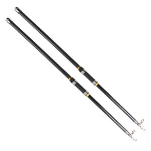 30ton graphite carbon hand pole baitcast fishing rod 3+3 section