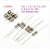 3*10MM 250V Axial Fast Quick Blow Full Glass Tube Fuse With Lead Wire 0.5 1 1.5 1.6 2 3 3.15 5 6.3 8 10 15A Fuses