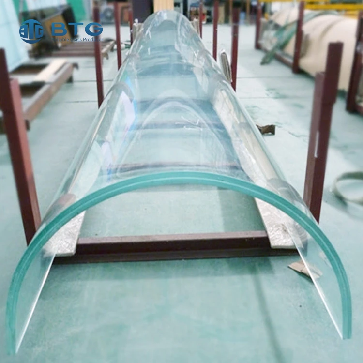 32.28mm 40.28mm clear hot bending railing PVB laminated glass price for square meter