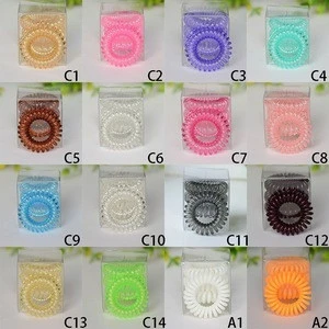 3.5cm Hair accessory Colorful elastic rope hair band rubber bands Traceless gum hairband for women girls headband hair ornaments