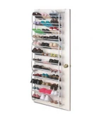 36 pair wall mounted door shoe hanger