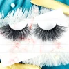 3d mink eyelashes custom eyelash packaging wholesale vendor 25mm mink full strip lashes