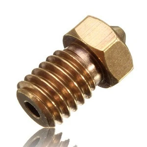 3D Printer Brass Nozzle J-Head Extruder Nozzles 0.2/0.25/0.3/0.4/0.5/0.6/0.8/1.0 mm For 1.75/3.0mm Supplies For 3D V6 & V5