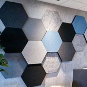 3d white acoustic ceiling panel recording studio hexagon acoustic panel acoustic panel type:polyester acoustic